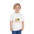 Toddler Tee - "Adventure Starts After Breakfast" Frog Breakfast Graphic