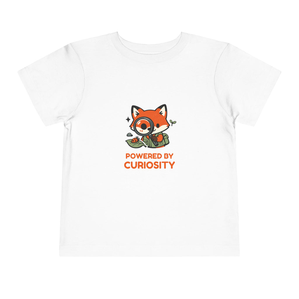 Toddler Tee — "Powered by Curiosity" Fox Graphic