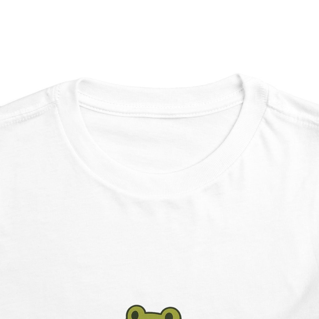 Toddler Tee — 'Collecting Little Adventures' Frog Backpack Graphic